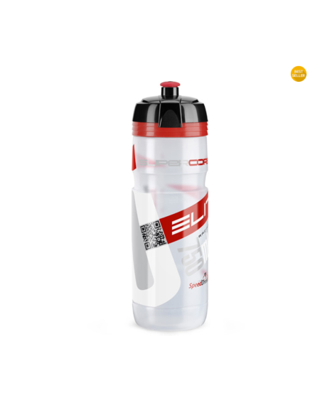 ELITE: SuperCorsa Bottle Biodegradable clear red logo 750 ml