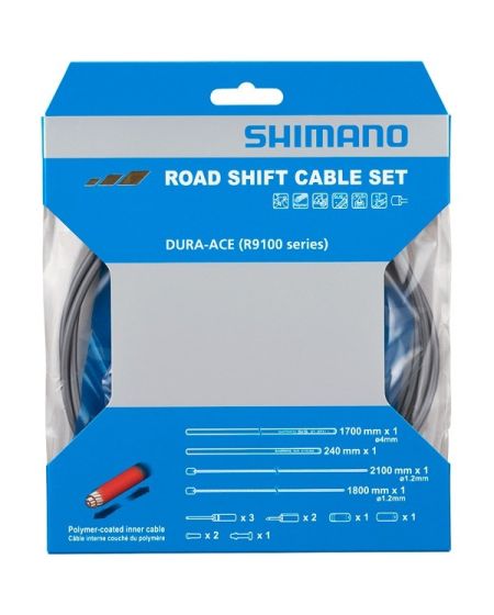  Dura-Ace RS900 Road gear cable set, Polymer coated inners, black