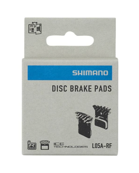 SHIMANO ULTEGRA L05A-RF disc pads and spring, alloy back with cooling fins, resin